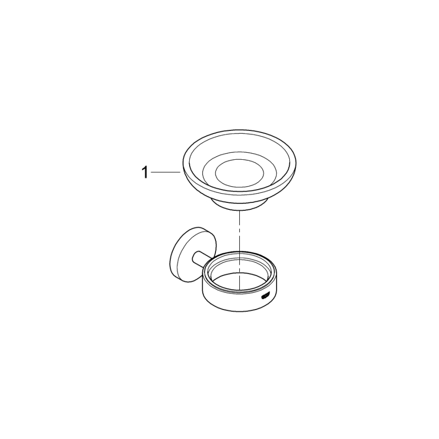 GROHE 411932430 - Tvålfat START, svart
