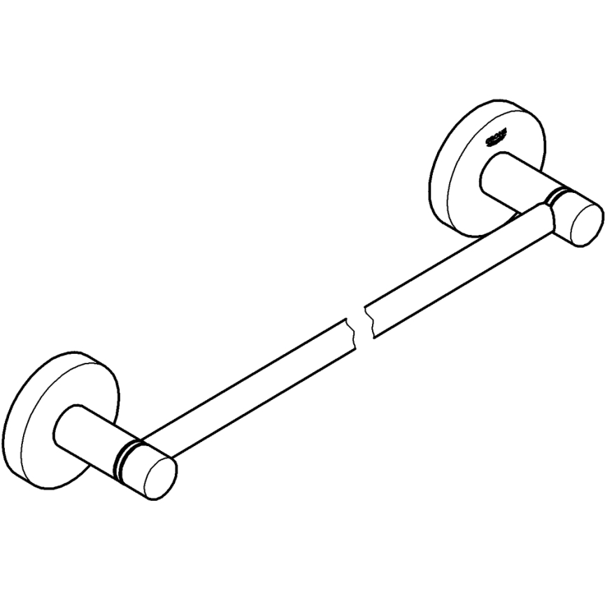 GROHE 41197DC0 - Handdukshållare START 504 mm i rostfritt stål