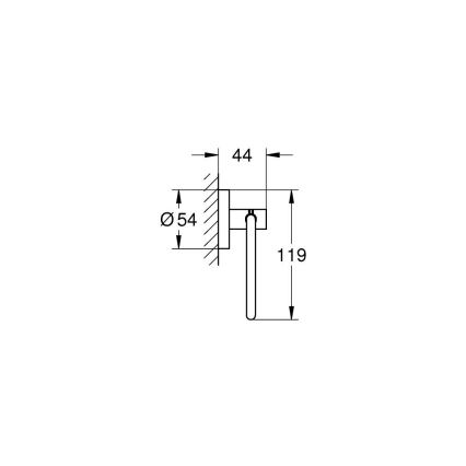GROHE 41200DC0 - Toalettpappershållare START i rostfritt stål