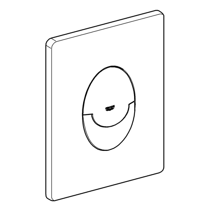 GROHE 42304SH0 - Spolplatta SKATE AIR 156 × 197 mm vit