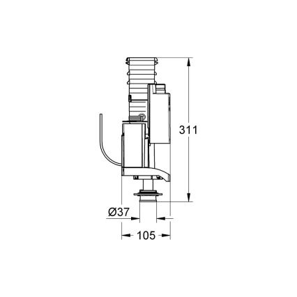 GROHE 42320000 - Avloppsventil AV1 i polerad krom