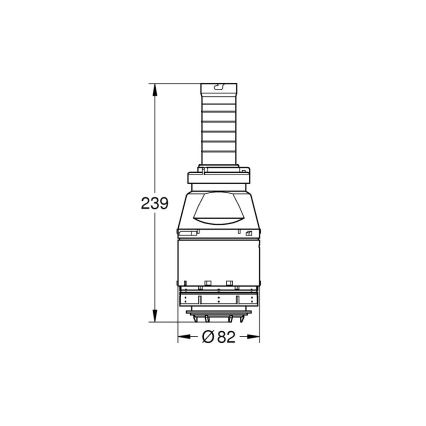 GROHE 42690000 - Servo spolningsventil utan ventilsäte utan förlängning