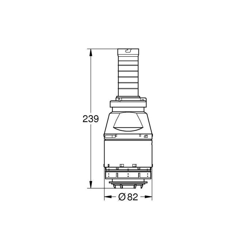 GROHE 42690000 - Servo spolningsventil utan ventilsäte utan förlängning
