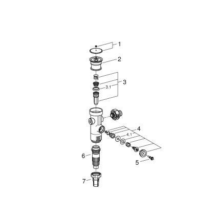 GROHE 43996000 - Tryckspolningsventil RONDO 3”