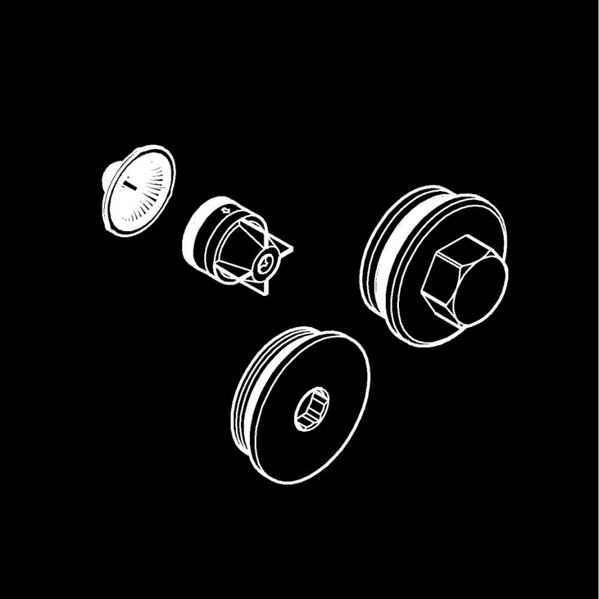 GROHE 47753000 - Backventil i polerad krom