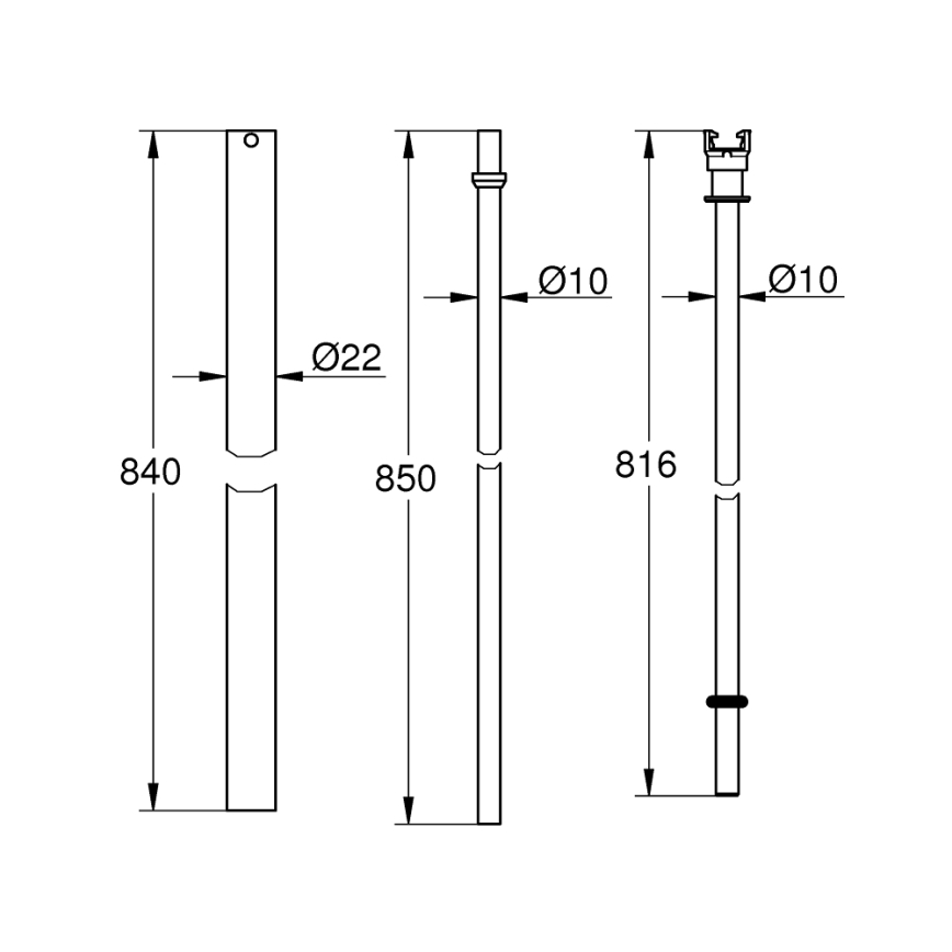 GROHE 48054000 - Duscharm EUPHORIA SYSTEM 15 cm, polerad krom