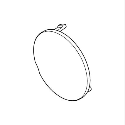 GROHE 6458500M - Lock till fasta handtag, blank krom