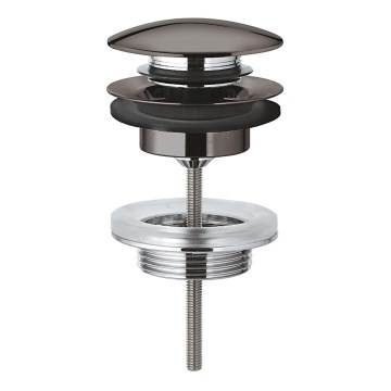 GROHE 65807A00 - Avloppssats med bottenventil för handfat med bräddavlopp, grafit