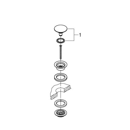 GROHE 65807DL0 - Avloppssats ESSENCE i brons