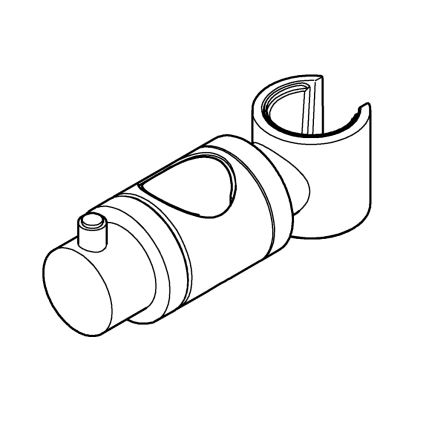 GROHE 6765000-Glidare för duschstänger RELEXA, RAINSHOWER och EUPHORIA 24,7 mm krom