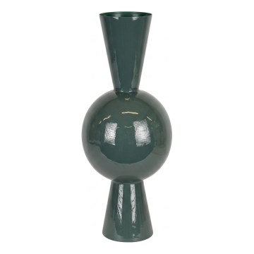 Grön metallvas 60x25 cm