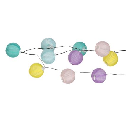 Grundig 14106 - LED solcellsljusslinga 2,4 m 10xLED/1,2V 600 mAh