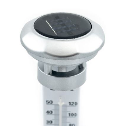 Grundig 89640 - LED-solcellslampa med termometer LED/1,2V 600 mAh IP44