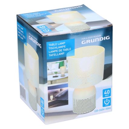 Grundig - Bordslampa 1xE14/40W/230V