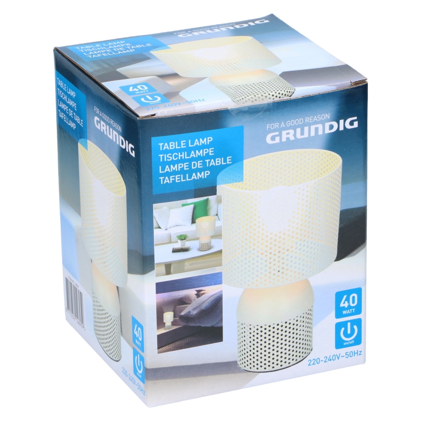 Grundig - Bordslampa 1xE14/40W/230V