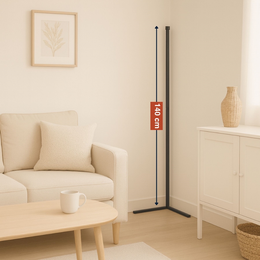 Grundig - dimmbar LED RGBW golvlampa LED/6W/230V + fjärrkontroll