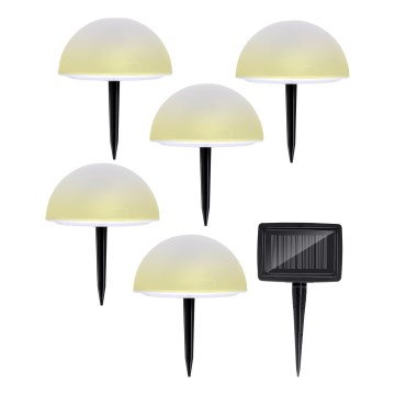 Grundig - KIT 5x LED RGBW Solcellslampa LED/3,2V IP44