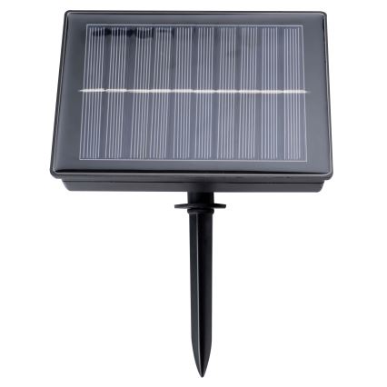 Grundig - Dimbar solcellsdriven ljusslinga med 50 LED, 8 funktioner, 9,35 m, varmvit, 1200 mAh, IP44 + fjärrkontroll