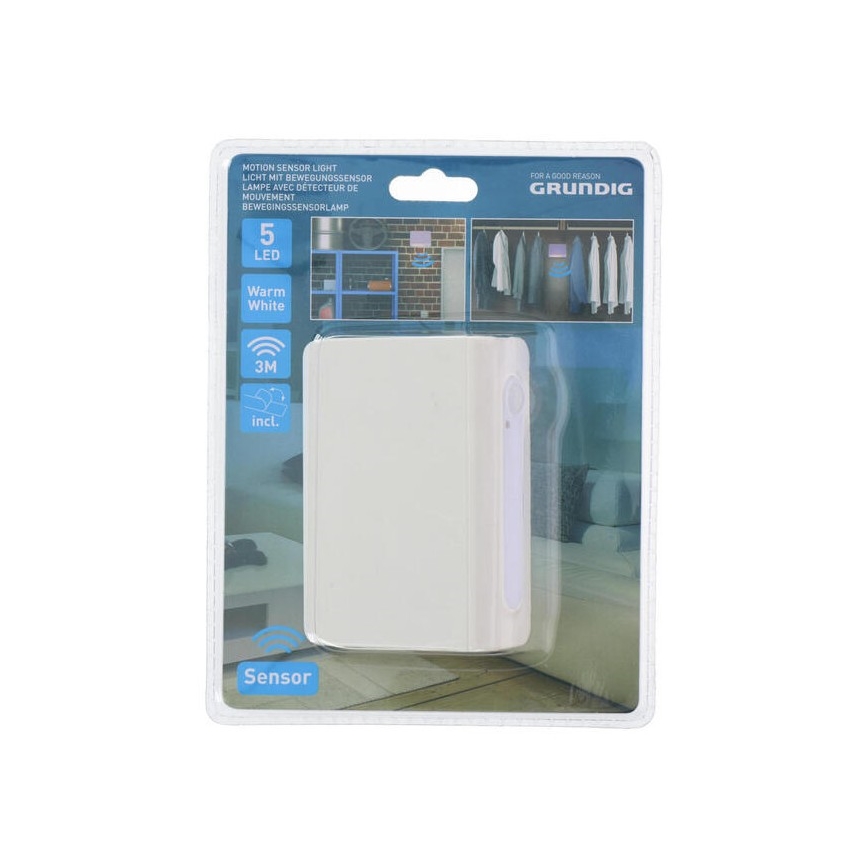 Grundig - LED nattlampa med sensor  LED/3xAAA