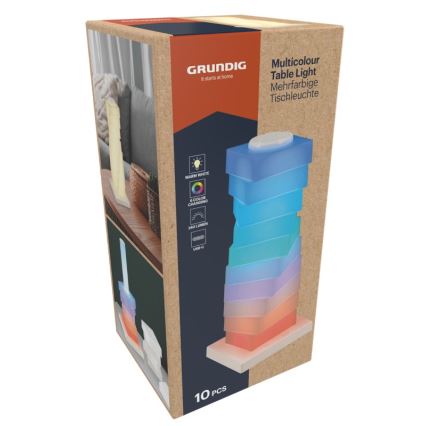 Grundig - LED RGB beröringsstyrd bordslampa LED/4W/5V