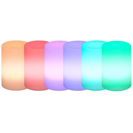 Grundig - LED RGB ljusreglerad bordslampa  LED/3xAAA + fjärrkontroll 