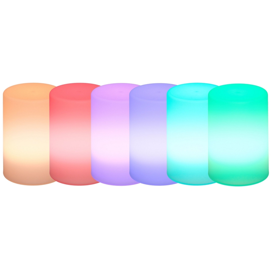 Grundig - LED RGB ljusreglerad bordslampa  LED/3xAAA + fjärrkontroll 