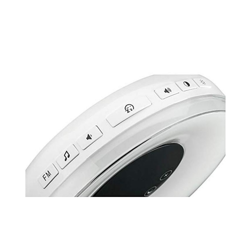 Grundig - LED RGB ljusreglerad  nattlampa  väckarklocka väckarklocka och radio LED/5W/5V