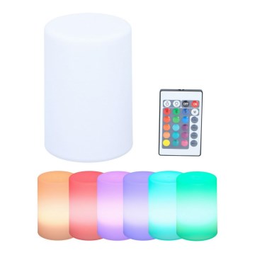 Grundig - LED RGB ljusreglerad bordslampa  LED/3xAAA + fjärrkontroll 