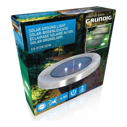 Grundig - LED solarlampa 2xLED/1,2V 600 mAh