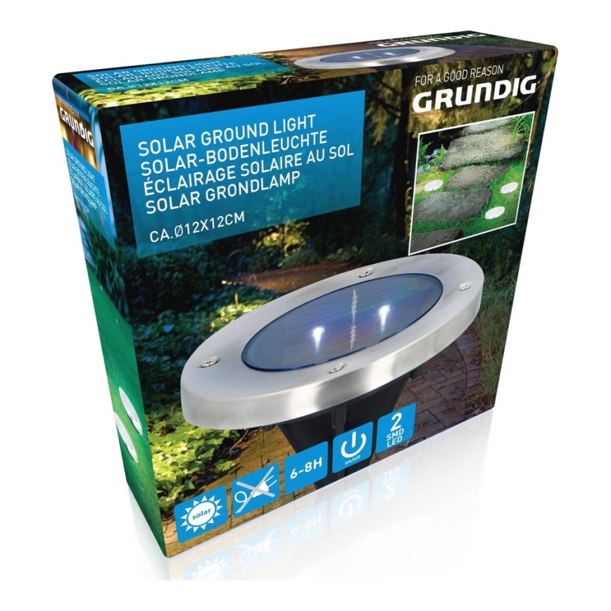 Grundig - LED solarlampa 2xLED/1,2V 600 mAh