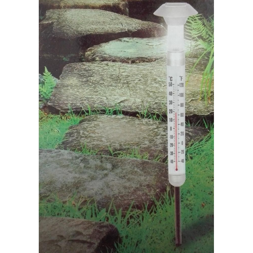 Grundig - LED Solarmätare med termometer 1xAAA 600 mAh IP44