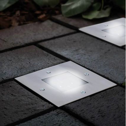 Grundig - LED infälld solarmonterad lampa 2xLED/1,2V 600 mAh IP44