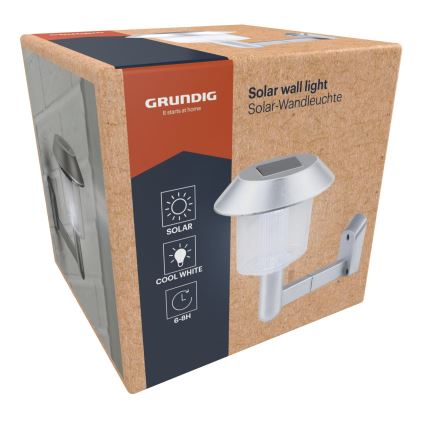 Grundig - LED solcell väggbelysning LED/1,2V