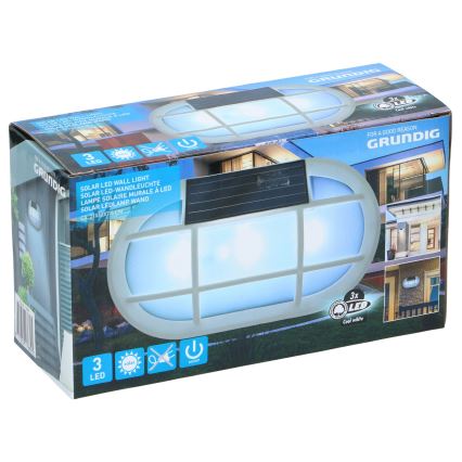 Grundig - LED Sol vägglyse  LED/1,2V