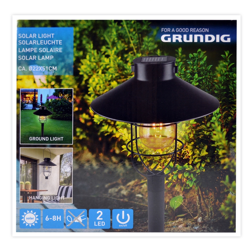 Grundig - LED Solarlampa LED/1,2V 600 mAh