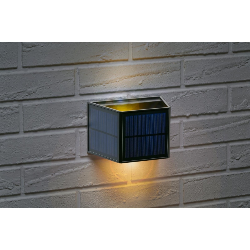 Grundig - LED-solcellsvägglampa LED/3,7 V 1800 mAh IP44