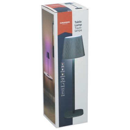 Grundig - RGB-LED dimbar beröringsstyrd bordslampa, 5V/1200 mAh