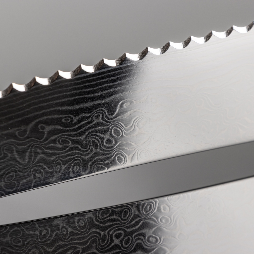 Gudaro - Damaskus brödkniv TAKUMI 8, 67-lagers stål, bladlängd 20 cm, valnöt
