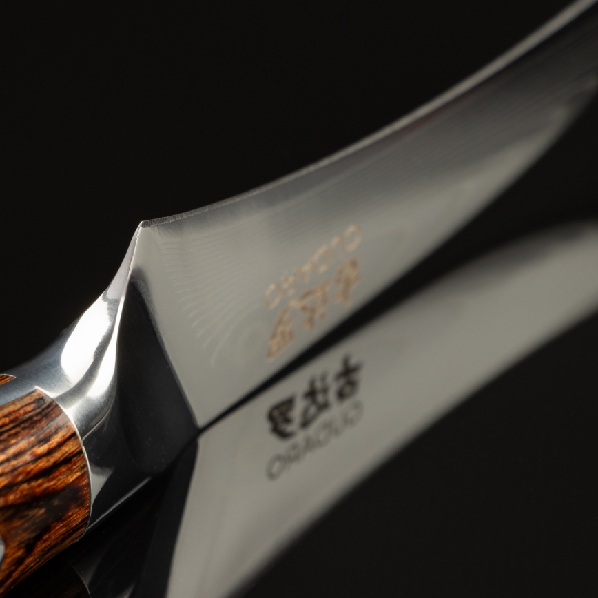 Gudaro -Damaskus-fruktkniv FENG 3,5, 67 lager stål, längd 9,5cm