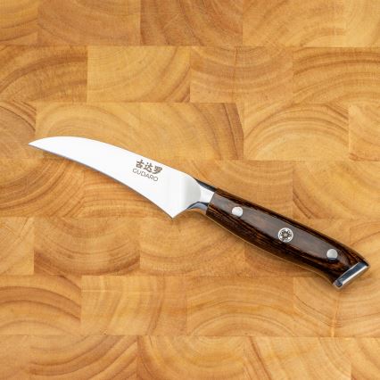 Gudaro -Damaskus-fruktkniv FENG 3,5, 67 lager stål, längd 9,5cm
