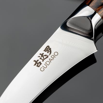 Gudaro -Damaskus-fruktkniv FENG 3,5, 67 lager stål, längd 9,5cm