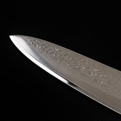 Gudaro - Damaskus-kockkniv KENSHO 8, 67-lagers stål, bladlängd 20 cm