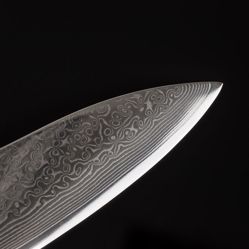 Gudaro - Damaskus-kockkniv TAKUMI 8, 67-lagers stål, längd 20 cm, valnöt