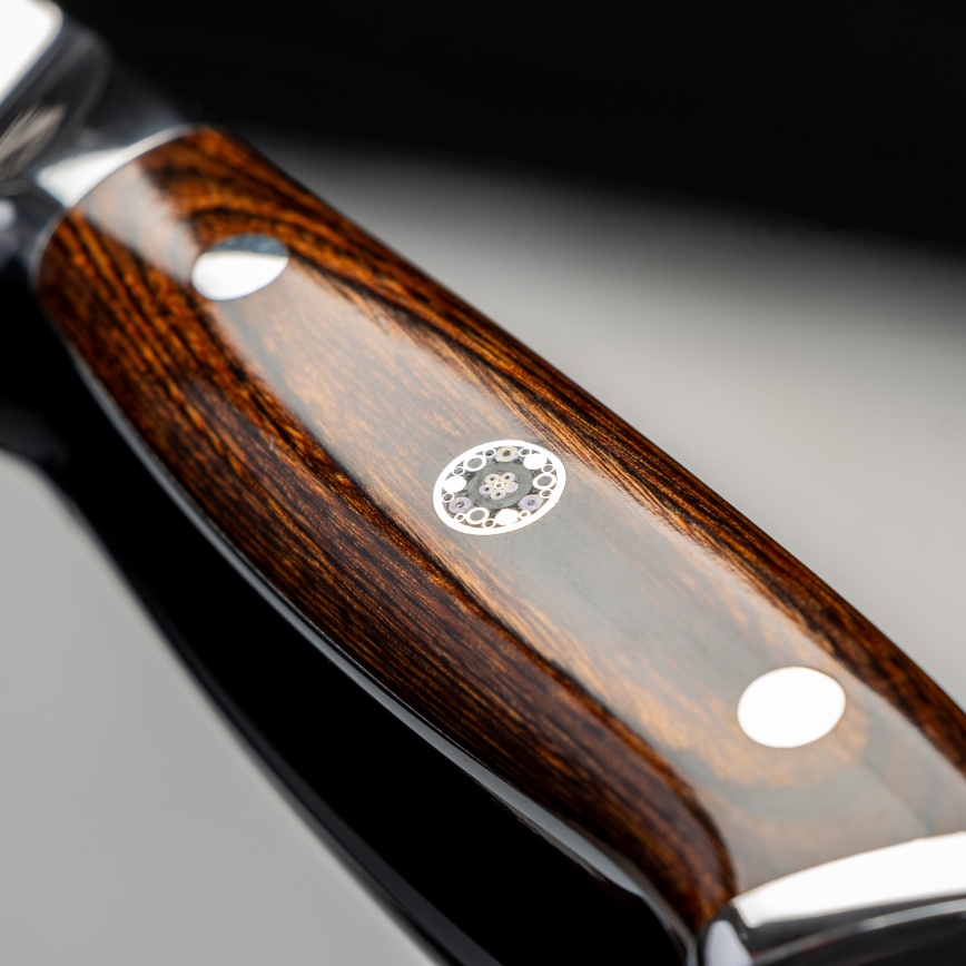 Gudaro - Damaskus-kökskniv FENG 3,5, 67-lagers damaskusstål, bladlängd 9,5 cm