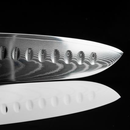 Gudaro - Damaskus-kökskniv Santoku FENG i 67-lagers damaskusstål, 7,5, längd 18 cm