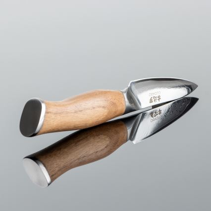 Gudaro - Damaskus kökskniv TAKUMI 3,5, 67 lager stål, längd 9,5 cm, valnöt