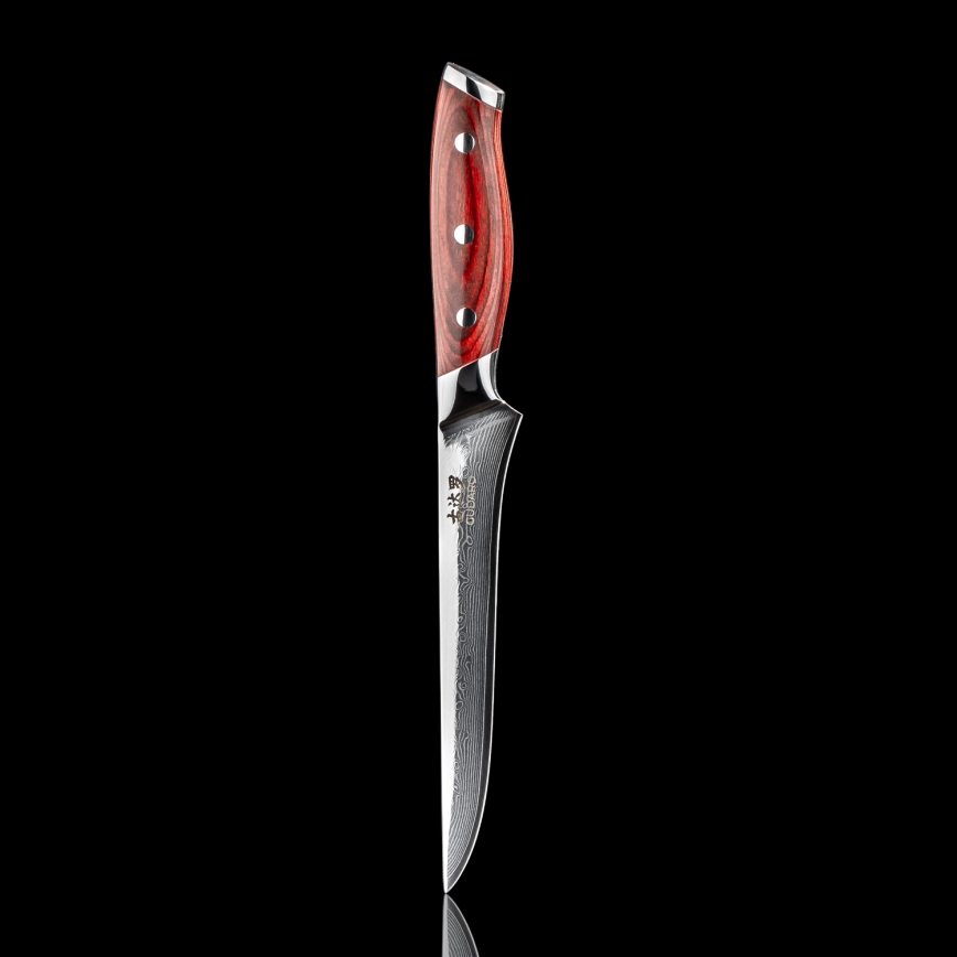 Gudaro - Damaskus urbeningskniv KENSHO 6, 67 lager stål, längd 15 cm