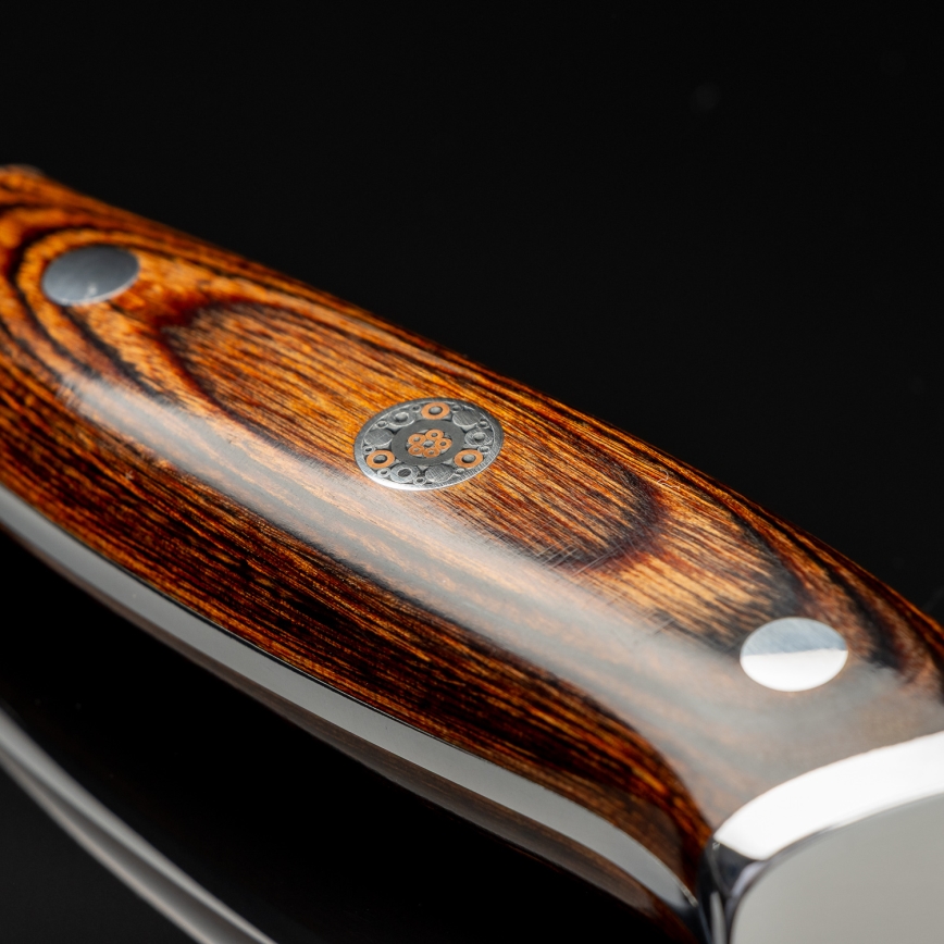 Gudaro - FENG 8 damaskus kockkniv, 67-lagers damaskusstål, längd 20 cm