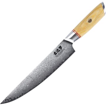 Gudaro - HIKARI trancherkniv i 67-lagers damaskusstål 8