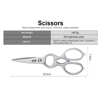 Gudaro - KENSHO 7-delars köksknivset i knivblock, akaciaträ